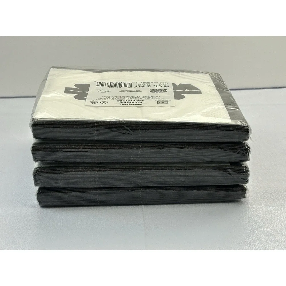 Star Wars Party Napkins Darth Vader Black White 16 Ct Lot of 4 Packs Sealed